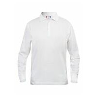 Long-sleeved polo shirt Classic Lincoln white