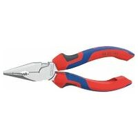 Snipe-nose combination pliers chrome-plated, with grips  145