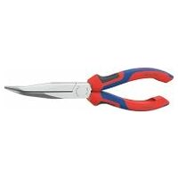 Mechanic’s pliers chrome-plated snipe-nosed pliers, angled 40° 200 mm