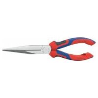 Mechanic’s pliers chrome-plated snipe-nosed, straight 200 mm
