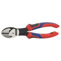 High-performance heavy-duty side cutter TwinForce®, polished, with grips  180 mm