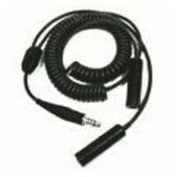 3M™ PELTOR™ Conjunto de cables, conector mono de 3,5 mm, en espiral, HL1AQ