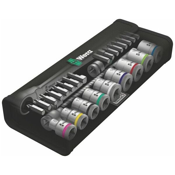 Socket set 3/8 inch square drive 29 pieces, Type: S