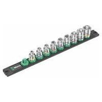 Magnetic socket rail B Imperial 1 Zyklop socket set 3/8″ drive, imperial, 9 pieces