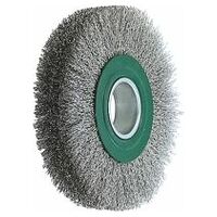 Wire wheel brush (green) Stainless steel wire 0.30 mm 200X38 mm