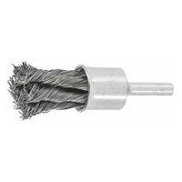 Knotted end brush Steel wire