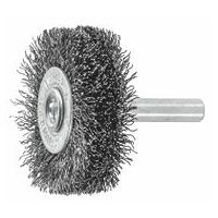 Wheel brush with shank Steel wire 0.30 mm