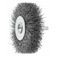 Brosse circulaire sur tige Fil d’acier 0,30 mm 70X16 mm