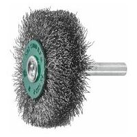 Wheel brush with shank Stainless steel wire 0.20 mm