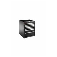 JLS3 Egyszemélyes szekrény cabinet 7 fiókos szekrény fekete
