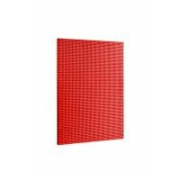 Pegboard for vertical storage, square holes 6 x 6 mm, 1 module, red