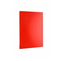 Single note board, metal, magnetable, red