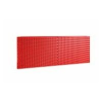 Double half pegboard for vertical storage, square holes 6 x 6 mm, red