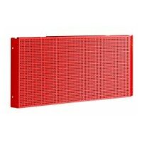 Corner half pegboard, square holes 6 x 6 mm, red