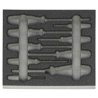 Rigid foam inlay for tool sets  953392