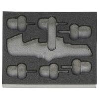Rigid foam inlay for tool sets  952892