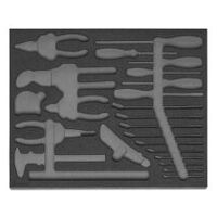 Rigid foam inlay for tool sets  955015