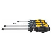 Screwdriver set for Pozidriv with impact cap 4