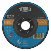 TYROLIT rough grinding wheel Z-MAX LONGLIFE 150x4x22,23 mm cranked ZA24S steel