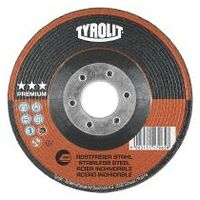 TYROLIT rough grinding wheel 230x4x22,23 mm cranked A30R PREMIUM inox