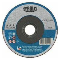 TYROLIT Disc de debitat CERABOND 125x1,6x22,23 mm drept CA46Q oțel/inoxidabil