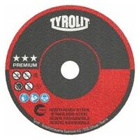 TYROLIT Disc de debitat 50x2x6 mm drept A46R PREMIUM din oțel inoxidabil