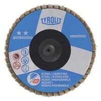 TYROLIT flap disc QUICK-CHANGE 2IN1 50 mm 28N straight ZA60Q STANDARD steel/inox