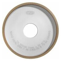 Resin-bonded diamond grinding wheels for clearance grinding (back grinding) 125 x 18 x 32 mm 125 / 2,5 - 6 / 120 - 2,5 - 6