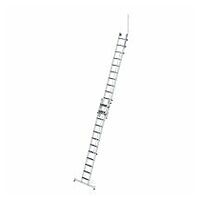 Échelle de corde d'escalier 2 pièces avec main courante et longeron de sortie 2x12 marches