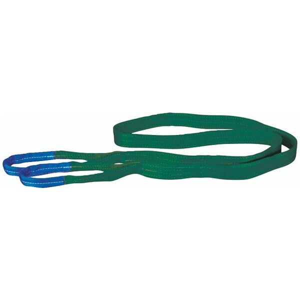Lifting sling green 2000 kg, two-layer