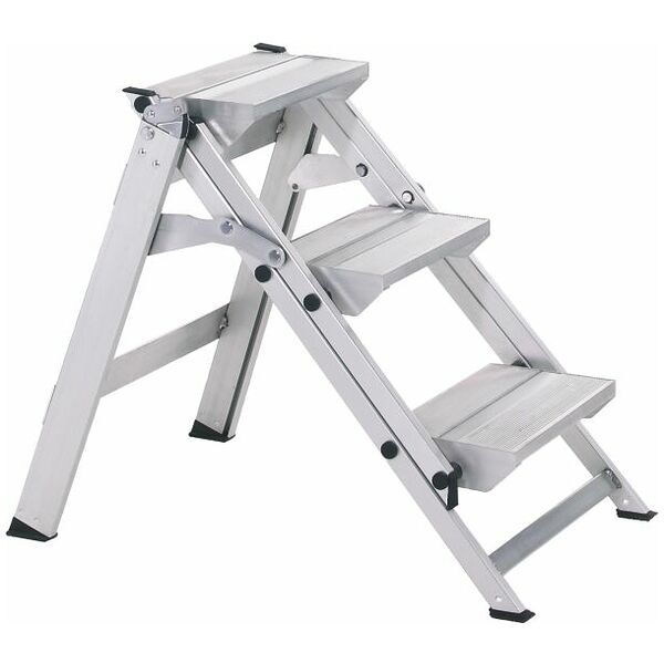 Safety stepladder without safety bar single-sided access 2
