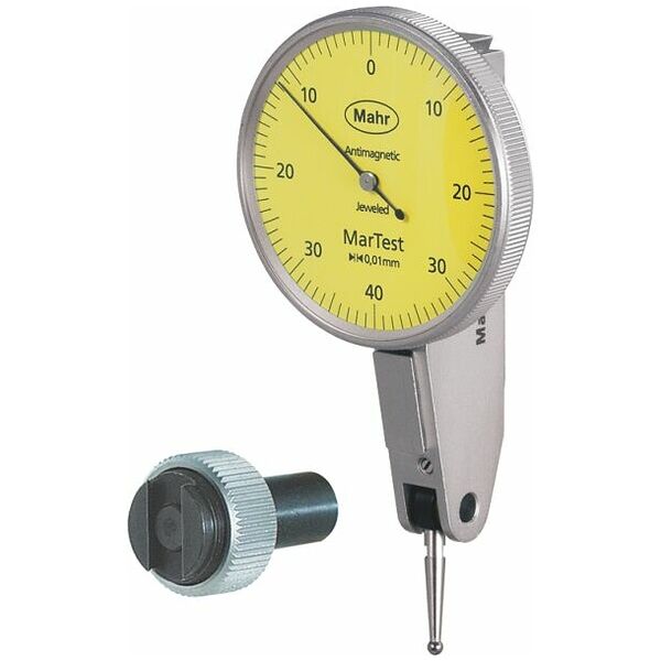 Lever dial indicator contact point length 14.5 mm  0,4/40 mm