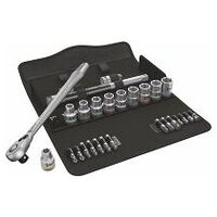 Socket set 1/2 inch square drive 28 pieces S
