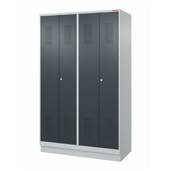 Garment locker with base, for clean &amp; dirty separation and DOM cylinder lock 4