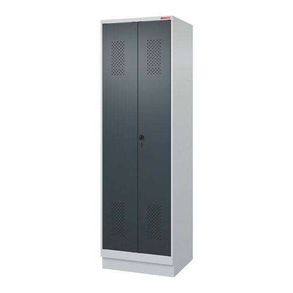 Garment locker with base, for clean &amp; dirty separation and security twist bar lock 2