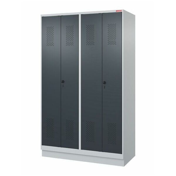 Garment locker with base, for clean &amp; dirty separation and security twist bar lock 4