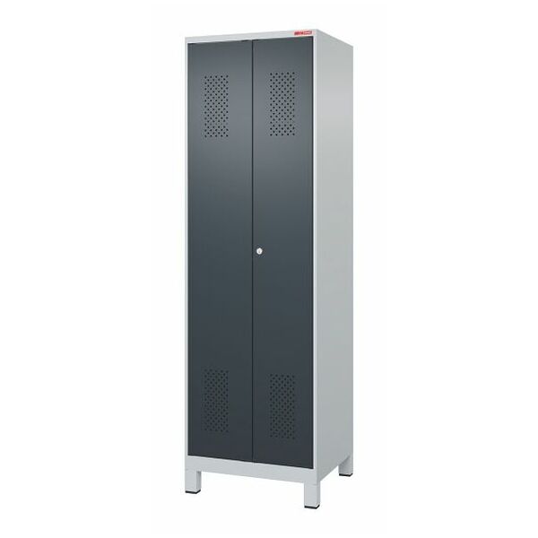 Garment locker with plastic feet, for clean &amp; dirty separation and DOM cylinder lock 2