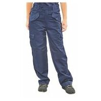 LADIES POLYCOTTON TROUSERS NAVY BLUE  navy blue