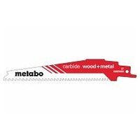 Hoja para sierras de sable ″carbide wood + metal″ 150 x 1,25 mm