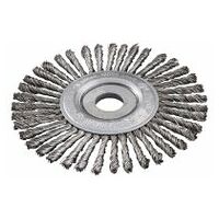 Perie rotundă 125x0,5x6 /22,23 mm, din oțel, cu noduri