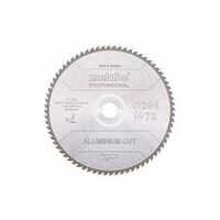 Lama ″aluminium cut - professional″, 254x30 Z72 FZ/TZ 5°neg