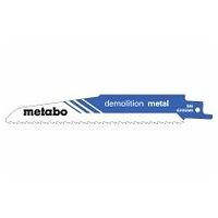5 lames de scie sabre « demolition metal » 150 x 1,6 mm
