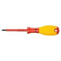 Screwdriver for electricians ∙ with protective insulation PH1 Cross recess profile PH