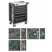 Range of tools with tool trolley No.95/157QR Drawers7 Anthracite, RAL 7016 157pcs