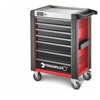 Tool trolley 95/7 PRO 7 Drawers 496 x 827 x 1020 mm Red, RAL 3020