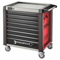 Tool trolley 98/8 PRO 8 Drawers 651 x 1001 x 1020 mm Red, RAL 3020