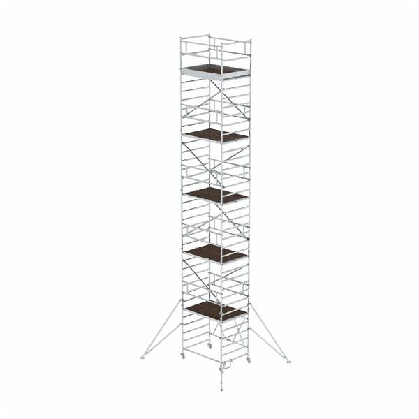 Zložljivi stolp z odrom 1,35 x 1,80 m s stabilizatorjem Višina ploščadi 9,80 m