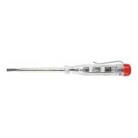 Single-pole voltage tester with high-quality screwdriver blade, slot-head 2.5  2,5 mm