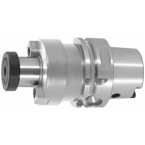 Face mill arbor with cooling channel bore HSK-A 63 short