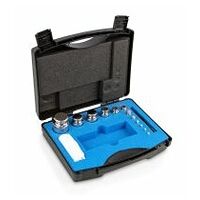 E1 1 g -  500 g Set of weights in plastic carrying case, Stainless steel